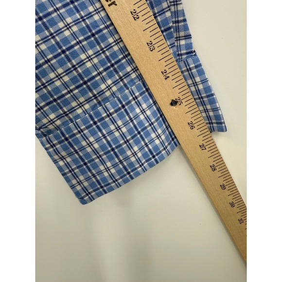 Polo Ralph Lauren Shirt Mens 5XB Blue Plaid Stretch Oxford Plaid Button Up - Picture 7 of 10